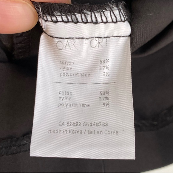 OAK + FORT off shoulder cotton blend top size S - Picture 3 of 3